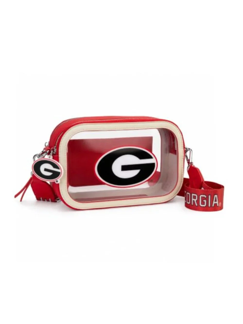 Stadium Approved Clear Crossbody Bag - NCAA Licensed, Waterproof PVC,